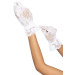 Короткие перчатки Leg Avenue Floral lace wristlength gloves White