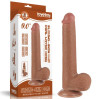 Фалоімітатор LoveToy Sliding-Skin Dual Layer Dong 9 1000 Brown
