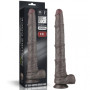 Фалоімітатор LoveToy Dual Layered Bendable Silicone Cock XXL 16 Black