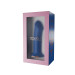 Двухслойный дилдо Adrien Lastic Hitsens 1 Blue, подходит для страпона, диаметр 4,5 см, длина 17,7 см.