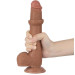 Фалоімітатор LoveToy Sliding-Skin Dual Layer Dong 9 1000 Brown