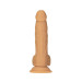 Фаллоимитатор ADDICTION Dual Density Silicone Dildo Caramel 8″, присоска, диаметр 4,3 см, виброшар.