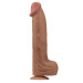 Фалоімітатор LoveToy Sliding-Skin Dual Layer Dong 14 Brown