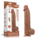 Фалоімітатор LoveToy Sliding-Skin Dual Layer Dong 14 Brown