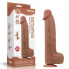 Фалоімітатор LoveToy Sliding-Skin Dual Layer Dong 14 Brown