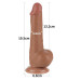 Фалоімітатор LoveToy Sliding-Skin Dual Layer Dong 7.5 993 Brown