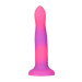 Светящийся в темноте фаллоимитатор ADDICTION Rave 8 Glow in the Dark Dildo Pink Purple, 20,3 см