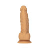 Фаллоимитатор ADDICTION Dual Density Silicone Dildo Caramel 8″, присоска, диаметр 4,3 см, виброшар.
