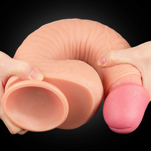 Фалоімітатор LoveToy Dual-Layered Silicone Cock 12 Flesh 454