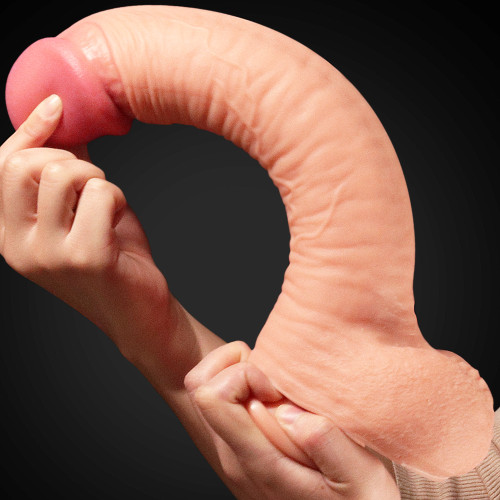 Фалоімітатор LoveToy Dual-Layered Silicone Cock 12 Flesh 454
