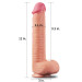 Фалоімітатор LoveToy Dual-Layered Silicone Cock 12 Flesh 454