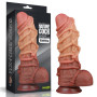 Фаллоимитатор LoveToy Dual-Layered Silicone Cock With Rope 10.5 Flesh