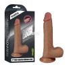 Фалоімітатор з мошонкою LoveToy DualLoveToylayered Silicone Dildo Тілесний 20.3 см