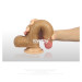 Фалоімітатор з мошонкою LoveToy DualLoveToylayered Silicone Dildo Тілесний 20.3 см