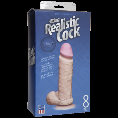 Фалоімітатор Doc Johnson The Realistic Cock 8 inch ULTRASKYN