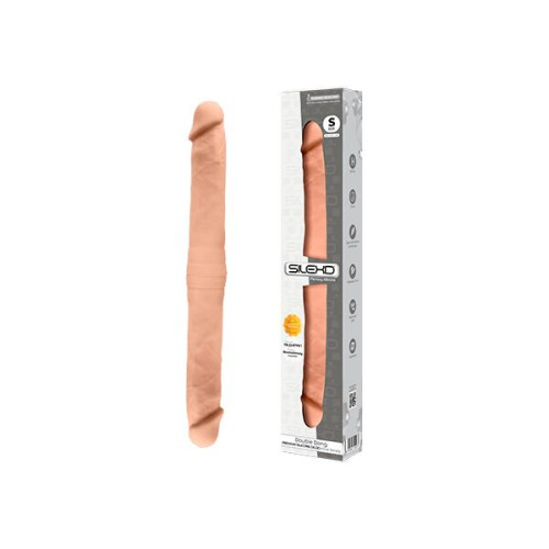 Фаллоимитатор двухсторонний SIlexD Billy-Joe Double Dong S Flesh, двухслойный, силикон+Silexpan