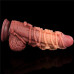 Фаллоимитатор LoveToy Dual-Layered Silicone Cock With Rope 9.5 Flesh 931
