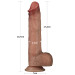 Фалоімітатор LoveToy Sliding Skin Pro Dual Layer Silicone Dong 9 Flesh