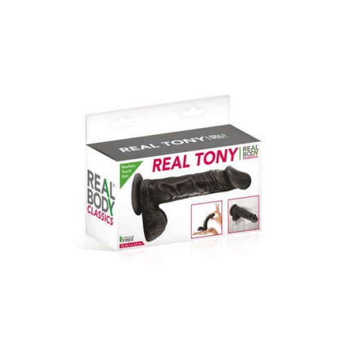 Фаллоимитатор Real Body Real Tony Черный