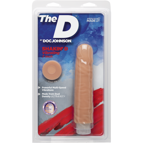Фаллоимитатор Doc Johnson The D Shakin D Vibrating 7 Inch Dong