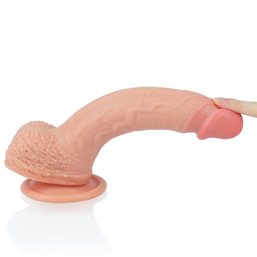 Фаллоимитатор LoveToy Dual-Layered Liquid Silicone Nature Cock 8,5 Телесный