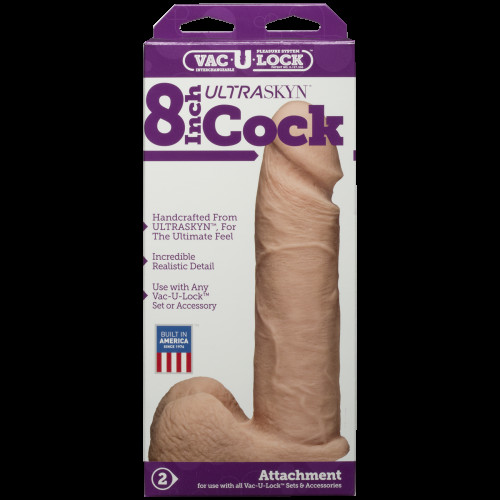Фаллоимитатор Doc Johnson Vac-U-Lock - 8 Inch ULTRASKYN Cock