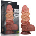 Фалоімітатор LoveToy Dual-Layered Silicone Cock With Rope 9.5 Flesh 932