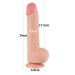 Фалоімітатор LoveToy Sliding-Skin Dual Layer Dong 9.5 1001 Flesh