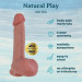 Фалоімітатор Erospace Natural Play Silicone Dildo D1, 21 см