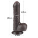 Фаллоимитатор LoveToy Sliding-Skin Dual Layer Dong 7 991 Black