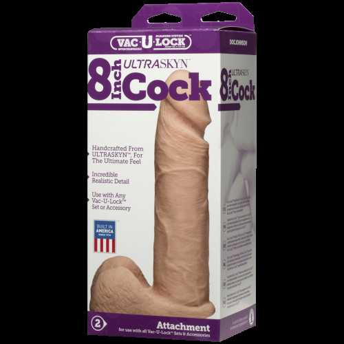 Фаллоимитатор Doc Johnson Vac-U-Lock - 8 Inch ULTRASKYN Cock