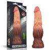 Фаллоимитатор LoveToy DualLoveToyLayered Silicone Cock 9.5 Brown