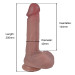 Фалоімітатор Erospace Natural Play Silicone Dildo D1, 21 см