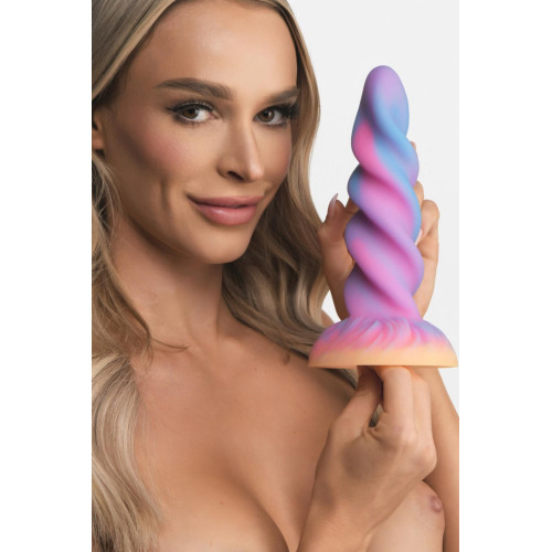 Фэнтезийный фаллоимитатор Creature Cocks Glow-in-the-Dark Unicorn Dildo
