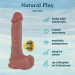 Фаллоимитатор Erospace Natural Play Silicone Dildo D2, 20.6 см