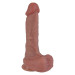 Фаллоимитатор Erospace Natural Play Silicone Dildo D2, 20.6 см