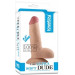 Фалоімітатор з мошонкою LoveToy Dildo The Ultra Soft Dude Тілесний 19 см