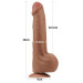 Фаллоимитатор LoveToy Sliding-Skin Dual Layer Dong 11.5 Brown