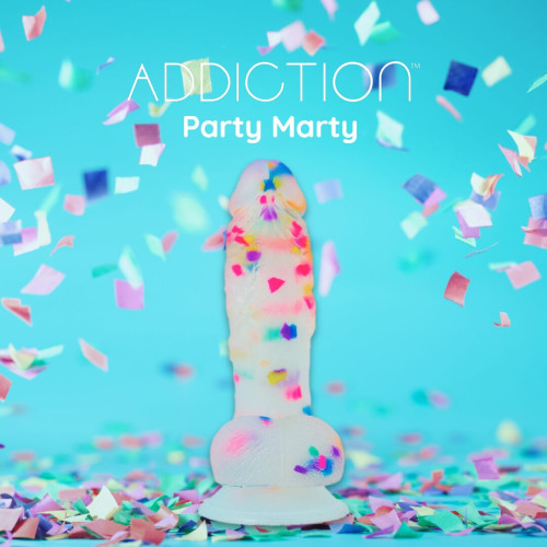 Фалоімітатор з конфетті ADDICTION - PARTY MARTY