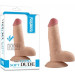 Фалоімітатор з мошонкою LoveToy Dildo The Ultra Soft Dude Тілесний 19 см