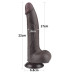 Фаллоимитатор LoveToy Sliding-Skin Dual Layer Dong 8.5 998 Black