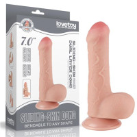Фалоімітатор LoveToy Sliding-Skin Dual Layer Dong 7 991 Flesh Фалоімітатор LoveToy Sliding-Skin Dual Layer Dong 7 991 Flesh