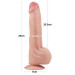 Фаллоимитатор LoveToy Sliding-Skin Dual Layer Dong 11.5 Flesh