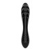 Двухсторонний стеклянный дилдо Satisfyer Dazzling Crystal 1 Black, очень крепкий, без стопера.