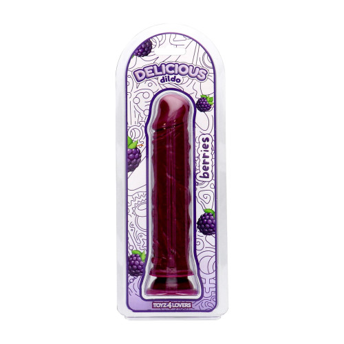 Фалоімітатор з ароматом ожини Toyz4lovers Delicious Dildo Berries, 20 см