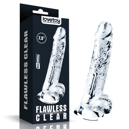 Фалоімітатор LoveToy Flawless Clear Dildo 7.5 Clear