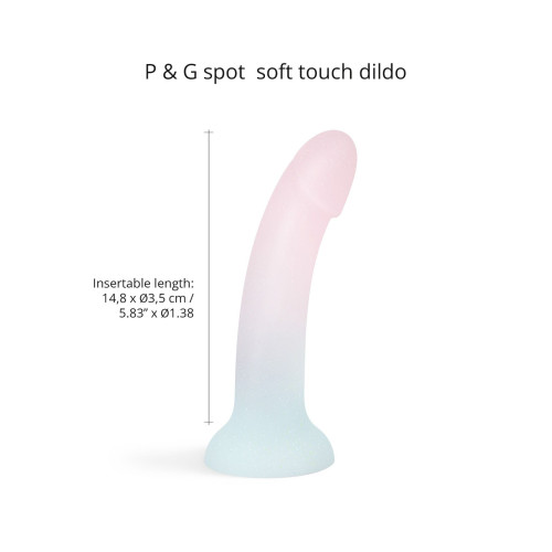 Дилдо з градієнтом та блискітками Love To Love Dildolls - Galactica, ультрам’який