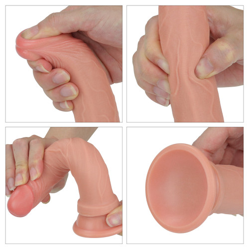 Фалоімітатор LoveToy Dual-Layered Silicone Cock 7 Flesh