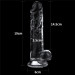 Фалоімітатор LoveToy Flawless Clear Dildo 7.5 Clear