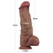 Фаллоимитатор LoveToy DualLoveToyLayered Silicone Cock XXL 10.5 Brown